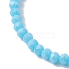 Flower Natural Shell & Glass & Seed Beaded Stretch Bracelet BJEW-JB10183-5