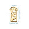 Open Back Bezel Pendants X-PALLOY-TAC0010-08KCG-8