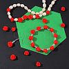 80Pcs 2 Style Cinnabar Beads CARL-SZ0001-01-5