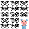20 Pairs Felt Computerized Embroidery Iron on Sew on Patches PATC-PH0001-96-1