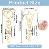 20Pcs 2 Styles Zinc Alloy Swivel Clasps FIND-SP0004-24LG-2
