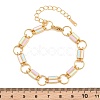 304 Stainless Steel Enamel Rectangle Link Chain Bracelets for Women SA-CBA065A-06G-3