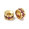 Rack Plating Brass Micro Pave Cubic Zirconia Beads KK-U030-29G-06-1