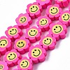 Handmade Polymer Clay Bead Strands CLAY-N006-73F-1