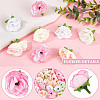 CRASPIRE 100Pcs 4 Colors Cloth Imitation Rose AJEW-CP0001-84-7