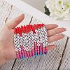 12Pcs Inspiration Word Glass Seed Stretch Bracelets Set with Heart BJEW-SZ0001-20-4
