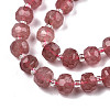 Natural Strawberry Quartz Beads Strands G-N327-08O-3
