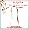 Adjustable Imitation Pearl Bead Bag Strap Chains FIND-WH0417-74-2