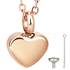 Stainless Steel Urn Ashes Necklace NJEW-CN0001-03RG-1