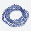 Electroplate Glass Beads Strands EGLA-A034-T6mm-I12-2