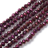 Electroplate Glass Beads Strands LS-EGLA-K015-10B-1
