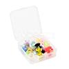 32Pcs 16 Colors Silicone Glitter Thin Ear Gauges Flesh Tunnels Plugs FIND-YW0001-19B-5