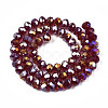 Electroplate Glass Beads Strands EGLA-A034-T8mm-B29-2
