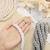 3 Bags 3 Colors 3-Ply Twisted Macrame Cotton Cord OCOR-CA0001-30-4