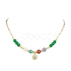 Natural & Dyed Malaysia Jade Beaded Necklaces for Women NJEW-JN04802-1