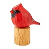 Wooden Birds and Tree Stump Ornaments JX721A-1