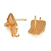Brass Stud Earring Findings KK-Z122-12G-2
