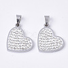 201 Stainless Steel Pendants STAS-N089-97P-1