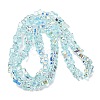 Transparent Glass Beads Strands GL-CBAAE04-02F-4