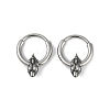 Dinosaur Head 316 Surgical Stainless Steel Hoop Earrings EJEW-G416-23AS-4