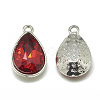 Alloy Glass Charms PALLOY-T028-7x10mm-07-2