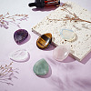 6Pcs 6 Styles Natural & Synthetic Gemstone Teardrop Decorations AJEW-GA0007-89-5