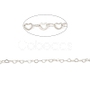 Anti-Tarnish Rhodium Plated 925 Sterling Silver Heart Link Chains STER-NH0001-28A-P-2