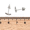 304 Stainless Steel Stud Earrings for Women EJEW-G459-01B-P-3