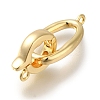 Brass Fold Over Clasps KK-H480-15G-1