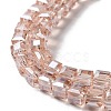 Electroplate Glass Beads Strands EGLA-R030-4x4mm-28-2
