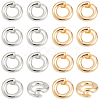 20Pcs 2 Colors Brass Locking Jump Rings KK-BBC0023-07A-7