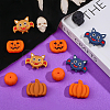 CHGCRAFT 8 Style Halloween Theme Food Grade Eco-Friendly Silicone Beads SIL-CA0001-68-4