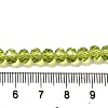 Transparent Baking Paint Glass Beads Strands DGLA-A034-T6mm-D05-4