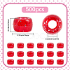 500Pcs Transparent Plastic Beads KY-SP0001-54E-2