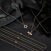 PVD Vacuum Plating 304 Stainless Steel Cable Chain Necklaces NJEW-UN0001-45G-3