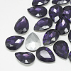 Pointed Back Glass Rhinestone Cabochons RGLA-T081-18x25mm-16-1