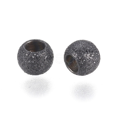 304 Stainless Steel Textured Spacer Beads Ion Plating(IP) STAS-P108-04B-A-1
