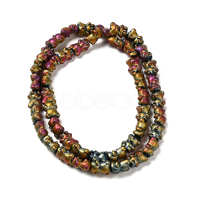 Electroplate Glass Beads Strands EGLA-Q127-A02-01B-1