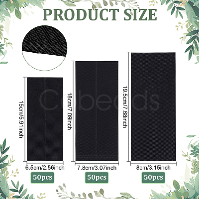 150Pcs 3 Styles Rectangle Non-woven Fabrics Plant Grow Bags FIND-BC0019-79-1