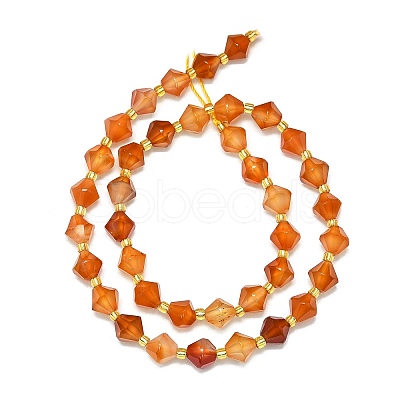 Natural Carnelian Beads Strands G-I376-B10-01-1