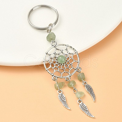 Natural Green Aventurine Chip Keychain KEYC-YW0001-06-1