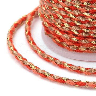 4-Ply Polycotton Cord with Metallic Thread X1-OCOR-Z003-D37-1