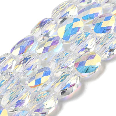 Electroplate Glass Beads Strands EGLA-C003-02-1