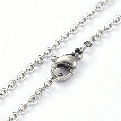 Non-Tarnish 304 Stainless Steel Pendant Necklaces NJEW-E147-04P-1
