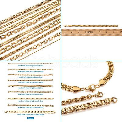 304 Stainless Steel Chain Bracelets STAS-TA0004-58-1