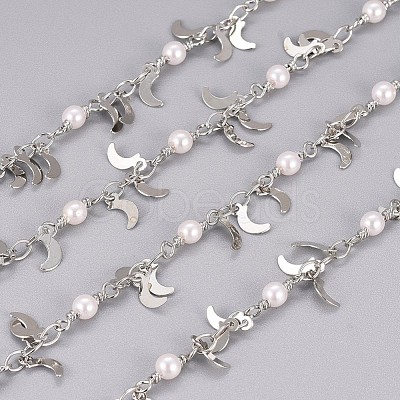 3.28 Feet Handmade Brass Beaded Chains X-CHC-I029-03P-1