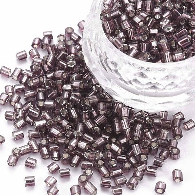 8/0 Glass Bugle Beads SEED-S032-07A-56B-1