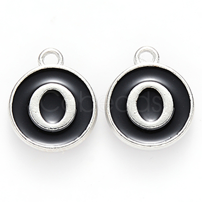 Platinum Plated Alloy Charms X-ENAM-S118-02O-P-1