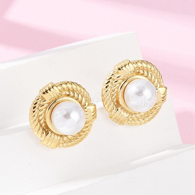 304 Stainless Steel Stud Earrings EJEW-G423-31A-G-1