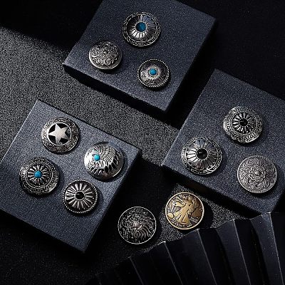 22 Sets Alloy Craft Solid Screw Rivet PALLOY-CA0002-22-1
